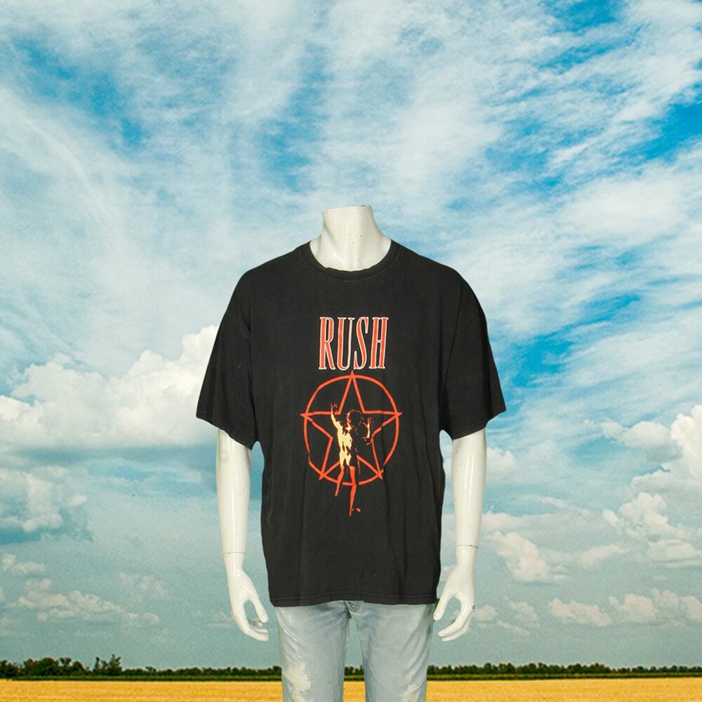 Y2K Vintage Rush 2004 Starman Hugh Syme Concert Tour Band T Shirt Tee XL